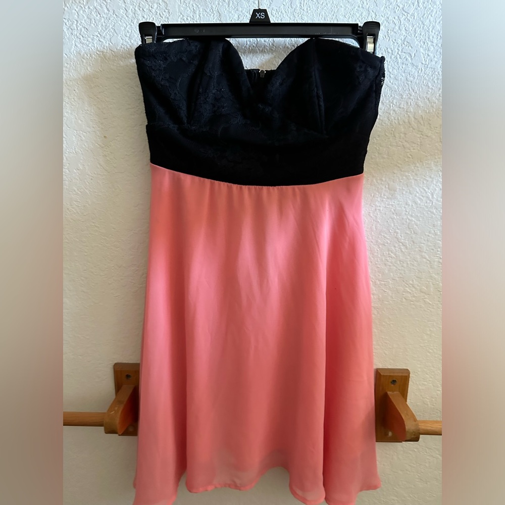 Pink and Black LuLus Dress
